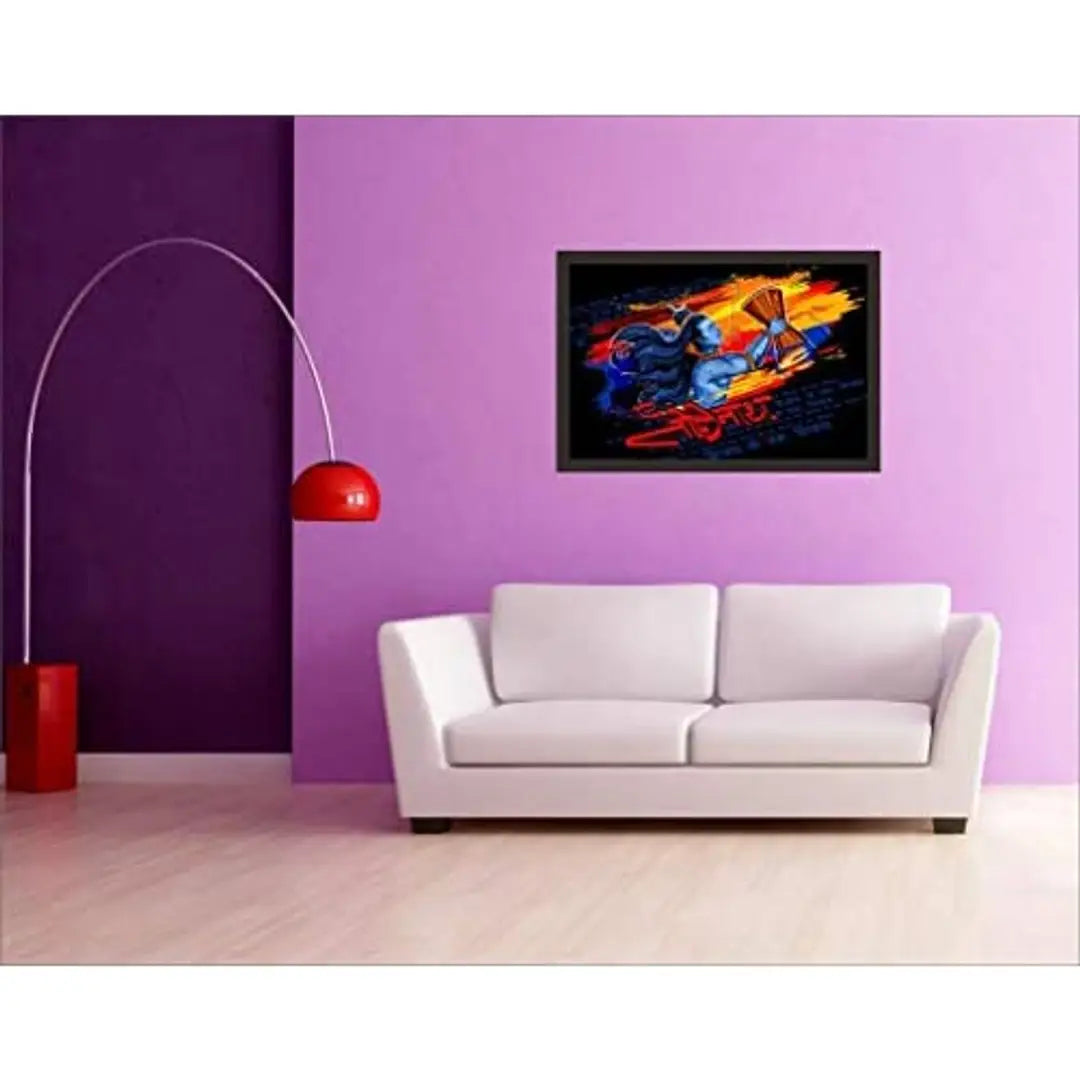 Mad Masters Lord Shiva Wall Art Painting for Home Decor