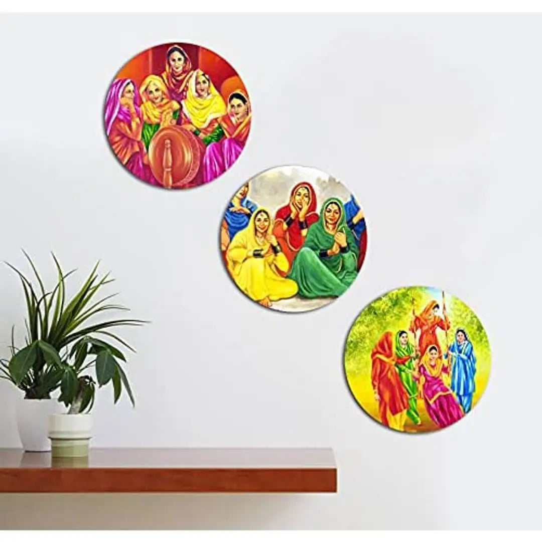 Kartik? Digital Print 3 Panel Wall Decor Wall Art Painting for Home, Office Gift (11 x 11 inches)